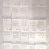 Receipts 2, Inkjet on handmade paper from receipts in Accordion book form, 27x52